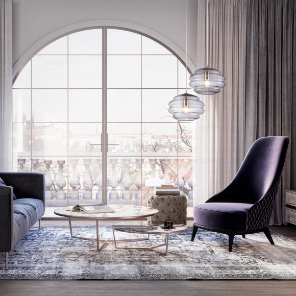 Подвесной светильник с 1 плафоном Maytoni P079PL-01SG Ruche под лампу 1xE27 60W