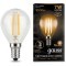 105801107 Лампа Gauss LED Filament Шар E14 7W 550lm 2700K 1/10/50