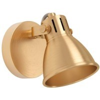 900169 Спот SERAS, GU10, 1x3W, 1X250lm, Ø100, сталь, матовая латунь, золотой