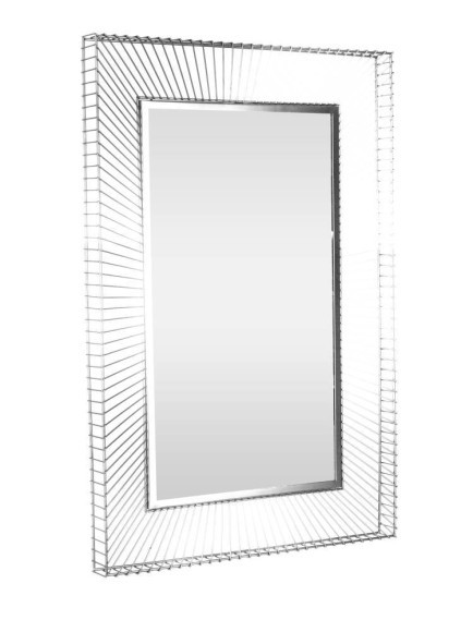 425017 MASINLOC Декоративное зеркало настенное L545 H1195 сталь серебристый