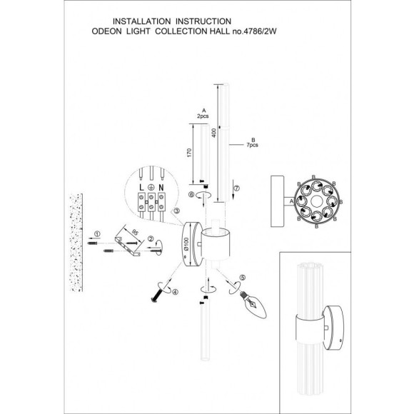 Подвесной светильник Viketa 4786/2