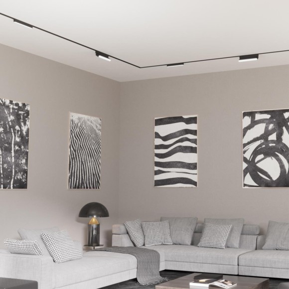 359238 Трековый магнитный светодиодный светильник Novotech SMAL 48V CRI90+ 3000К 720Лм 90° 12W