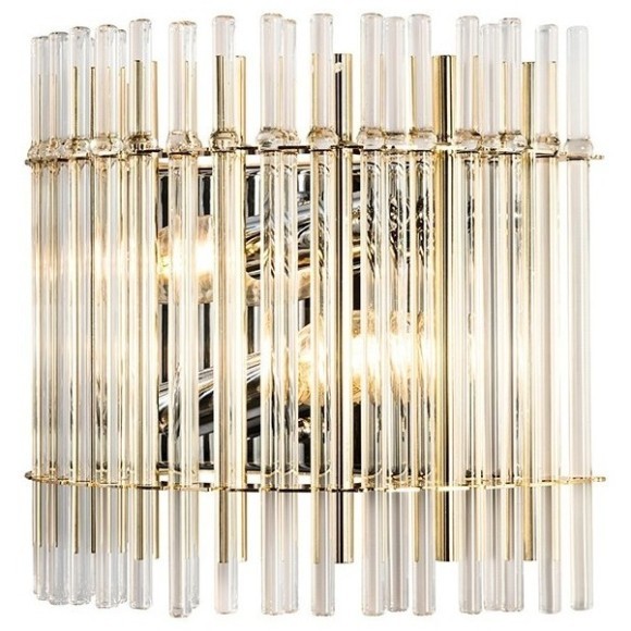 Бра Crystal Lux AURELIO AP2 GOLD+CHROME/TRANSPARENT
