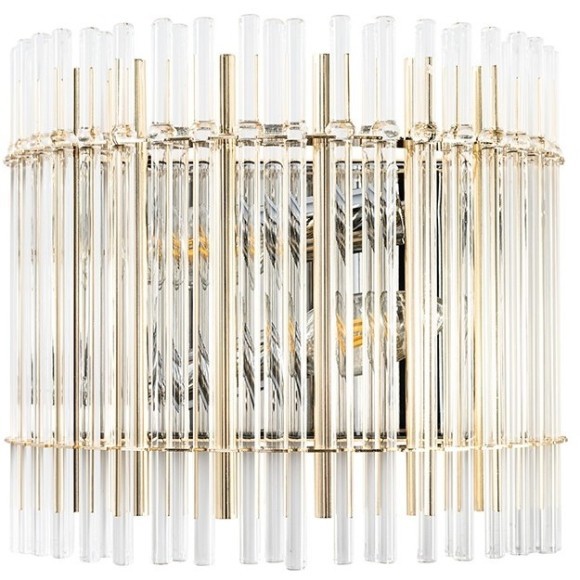 Бра Crystal Lux AURELIO AP2 GOLD+CHROME/TRANSPARENT