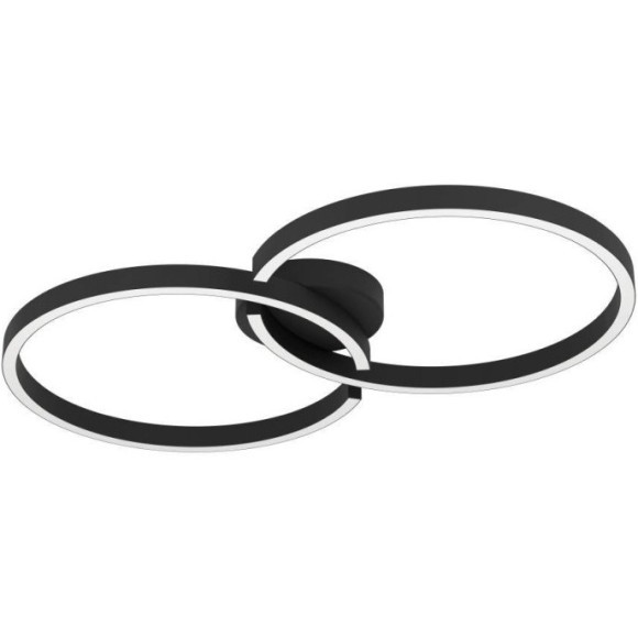 900955 Потолочный светильник AMANDOLO, 19,5W(LED), 2400lm, L675, B380, H65, алюминий, сталь, черный/пластик, белый 900955 Потолочный светильник AMANDOLO, 19,5W(LED), 2400lm, L675, B380, H65, алюминий, сталь, черный/пластик, белый