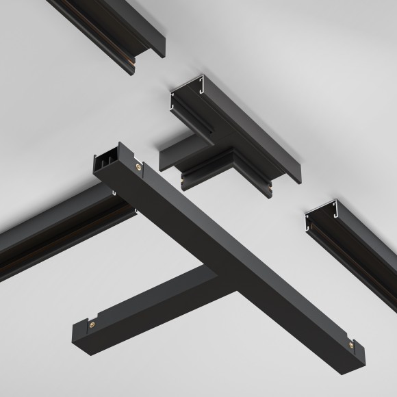 Т-образный соединитель питания Maytoni Basity TRA172TPC-1B Т-образный соединитель питания Maytoni Basity TRA172TPC-1B