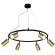 Светильник подвесной Crystal Lux CLT 015C6 D600 BL-GO