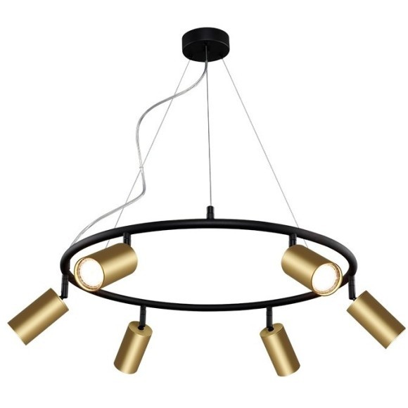 Светильник подвесной Crystal Lux CLT 015C6 D600 BL-GO