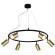 Светильник подвесной Crystal Lux CLT 015C6 D600 BL-GO