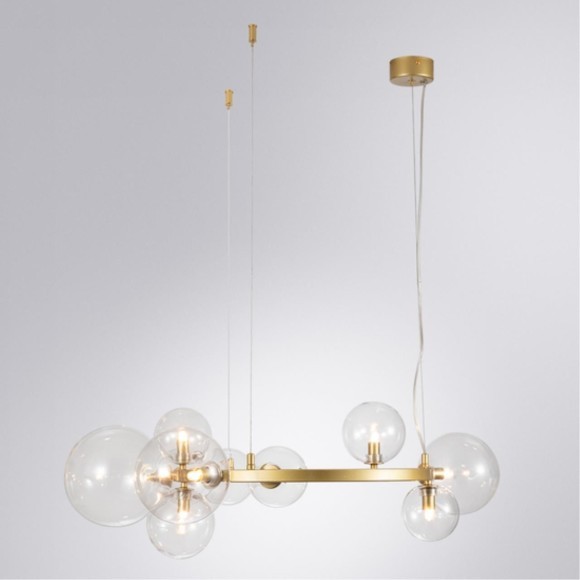 Подвесной светильник кольцом Arte Lamp A7790SP-10GO VINCENT под лампы 10xG9 40W