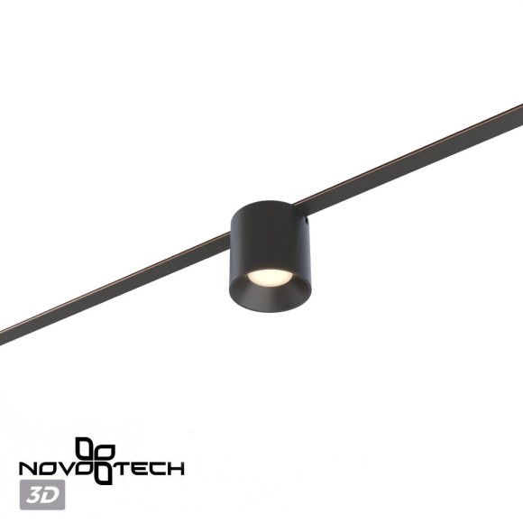 359472 Трековый ременный светодиодный SMART светильник c доп. механическим перекл. цветности Novotech EASY CRI90+ 3000-6000К 440Лм 32° 6W TUYA, Алиса, Wi-Fi