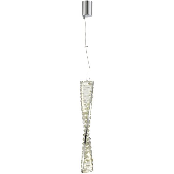 SL6205.103.01 Светильник подвесной ST-Luce Хром/Прозрачный LED 1*11W 4000K ELICA