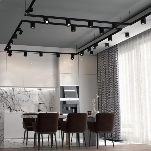 Трехжильный однофазный трековый светодиодный светильник Novotech GRODA 358777 1300лм 15Вт