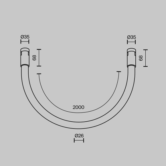 Трековый светильник Technical TR154-1-27W3K-B Трековый светильник Technical TR154-1-27W3K-B
