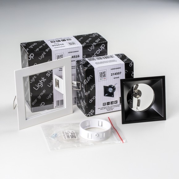 Комплект со светильником Domino Lightstar D51607WMOD