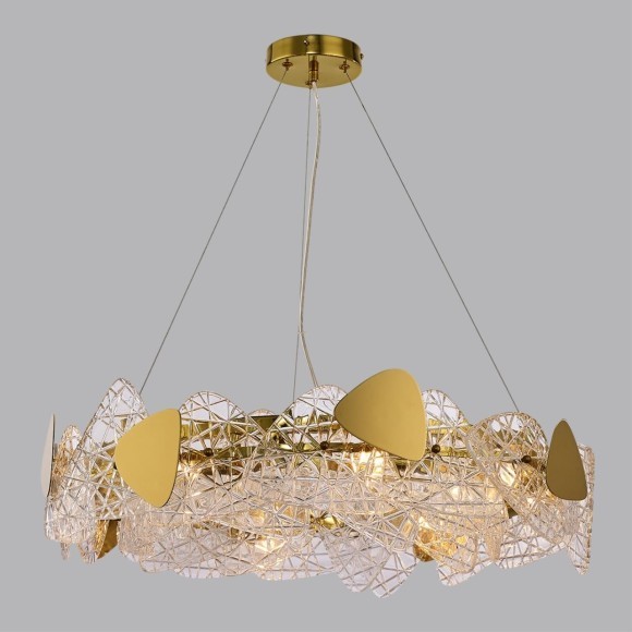 6582/8 NEOCLASSI LN24 золотой/прозрачный, золотой металл/стекло, металл Люстра подвесная E14 8*40W 220V QUEENY 6582/8 NEOCLASSI LN24 золотой/прозрачный, золотой металл/стекло, металл Люстра подвесная E14 8*40W 220V QUEENY