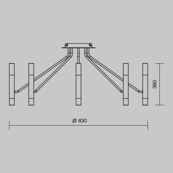 Люстра потолочная Maytoni MOD620CL-16B Vigo под лампы G9 25W