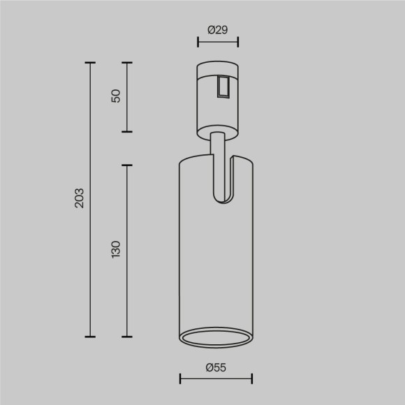 Трековый светильник Technical TR144-1-12W3K-W-PT