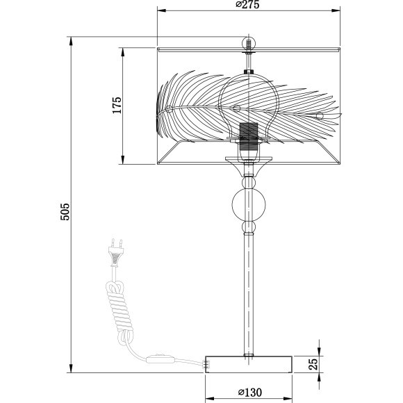 Декоративная настольная лампа Maytoni H428-TL-01-WG Farn под лампу 1xE14 40W Декоративная настольная лампа Maytoni H428-TL-01-WG Farn под лампу 1xE14 40W