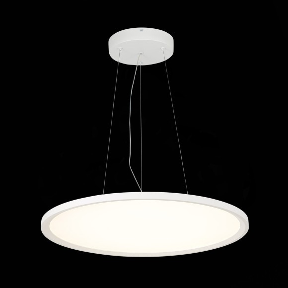 ST602.543.56 ST Luce Светильник подвесной, LED, 4000K 1х56W, 5 040Lm, Ra80, IP20, D600xH35, белый