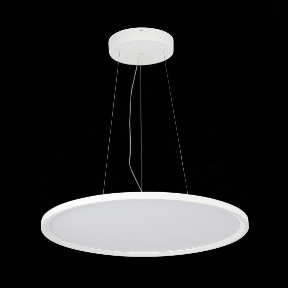 ST602.543.56 ST Luce Светильник подвесной, LED, 4000K 1х56W, 5 040Lm, Ra80, IP20, D600xH35, белый