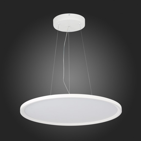 ST602.543.56 ST Luce Светильник подвесной, LED, 4000K 1х56W, 5 040Lm, Ra80, IP20, D600xH35, белый