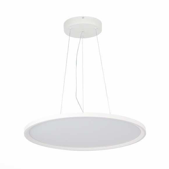 ST602.543.56 ST Luce Светильник подвесной, LED, 4000K 1х56W, 5 040Lm, Ra80, IP20, D600xH35, белый