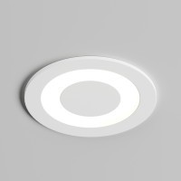 DK2700-WH Встраиваемый светодиодный светильник, 7Вт, 3000К, 240Лм, CRI80, белый алюминий + акрил