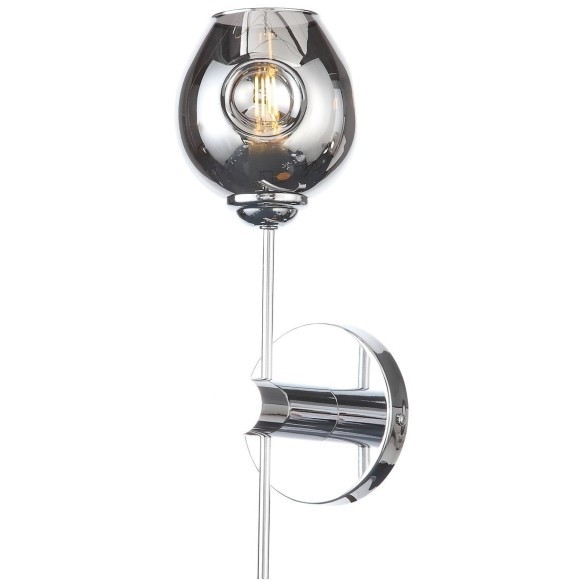 SL1500.101.01 Светильник настенный ST-Luce Хром/Дымчатый E14 1*40W FOVIA