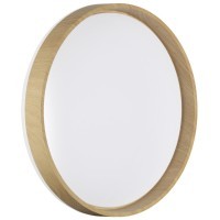 7684/DLN BASICA SN 166 Светильник пластик/кор. под дер. LED 48Вт 3000/4000/6000K D390 IP43 CCT GARI WOOD