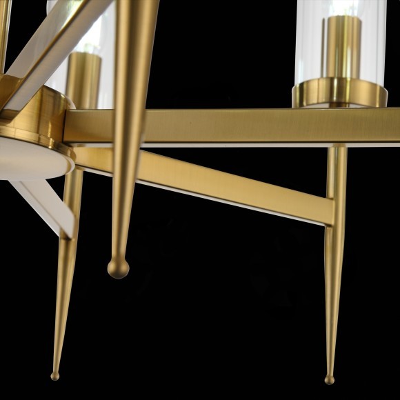 SL1159.303.07 Люстра подвесная ST-Luce Латунь/Латунь, Прозрачный E14 7*60W ACAZIO SL1159.303.07 Люстра подвесная ST-Luce Латунь/Латунь, Прозрачный E14 7*60W ACAZIO