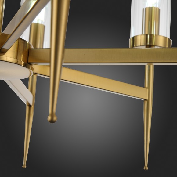 SL1159.303.07 Люстра подвесная ST-Luce Латунь/Латунь, Прозрачный E14 7*60W ACAZIO SL1159.303.07 Люстра подвесная ST-Luce Латунь/Латунь, Прозрачный E14 7*60W ACAZIO