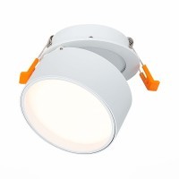 ST651.538.09 Встраиваемый поворотный светильник Белый LED 1*9W 3000K 720Lm Ra90 120° IP20 D85xH68 1 Встраиваемые светильники