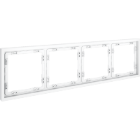 Рамка пластиковая VOLTUM S70 на 4 поста, (белый матовый)