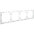 Рамка пластиковая VOLTUM S70 на 4 поста, (белый матовый)