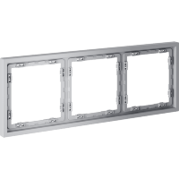 Рамка пластиковая VOLTUM S70 на 3 поста, (серый)