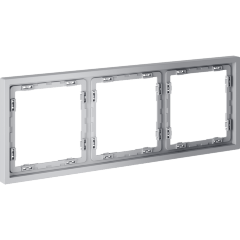 Рамка пластиковая VOLTUM S70 на 3 поста, (серый)