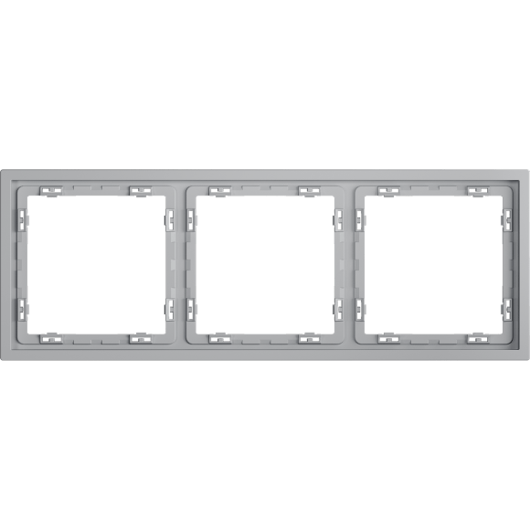 Рамка пластиковая VOLTUM S70 на 3 поста, (серый)