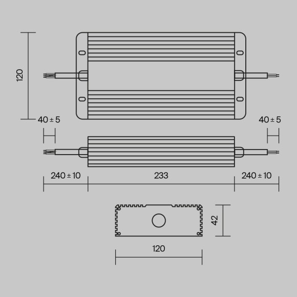 Блок питания 400W защищенный PSL008-400W-48V-IP67 Блок питания 400W защищенный PSL008-400W-48V-IP67