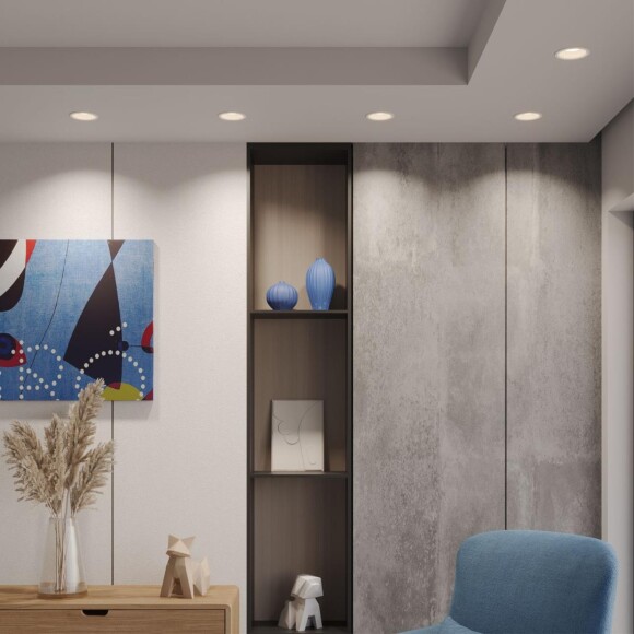 359875 WIR NT26 000 белый Светильник встраиваемый с переключателем цв. температуры IP20 LED 12W 100-265V 3000К/4000К/6000К CLARTE