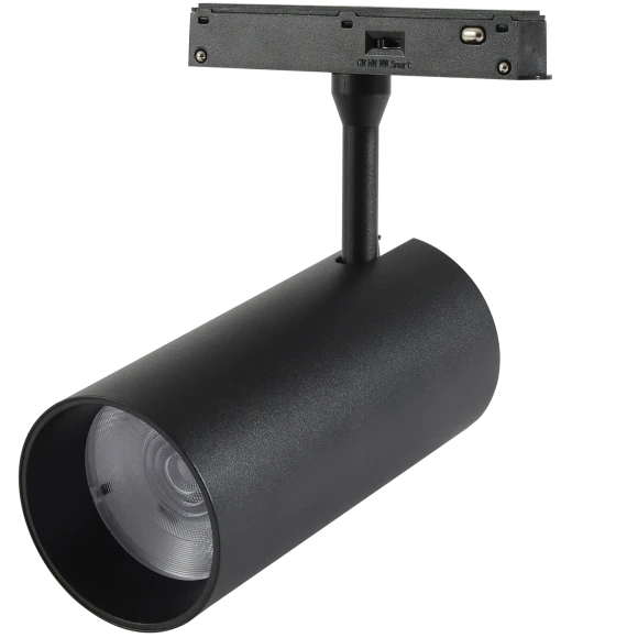 Crystal Lux CLT 0.33 003 20W BL 3CCT-SMART 1409/376 Черный магнитный трековый спот с CCT переключаемой цветовой температурой или SMART управлением (при исп. драйвера CLT 0.203 08/09 SMART), 20Вт 1700Лм 3000,4000,6000К 24° CRI90 48V Crystal Lux CLT 0.33 003 20W BL 3CCT-SMART 1409/376 Черный магнитный трековый спот с CCT переключаемой цветовой температурой или SMART управлением (при исп. драйвера CLT 0.203 08/09 SMART), 20Вт 1700Лм 3000,4000,6000К 24° CRI90 48V