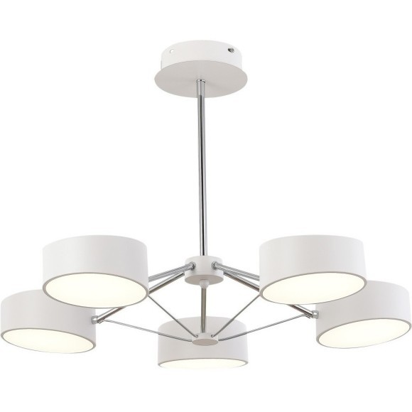 SLE6005-502-05 Светильник потолочный Белый, Хром/Белый LED 5*10W VALLE