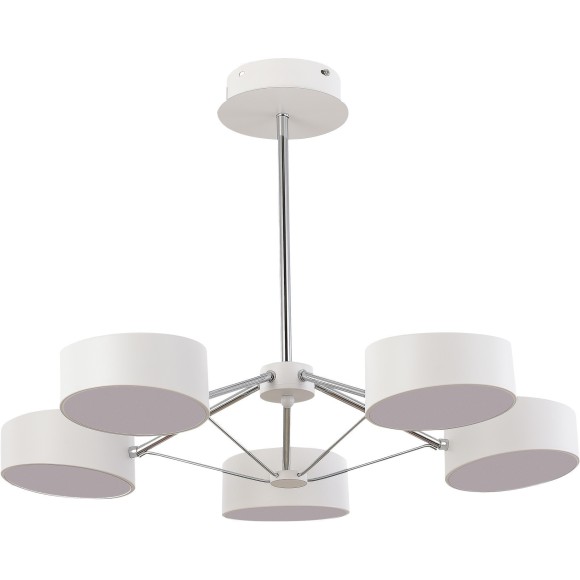 SLE6005-502-05 Светильник потолочный Белый, Хром/Белый LED 5*10W VALLE