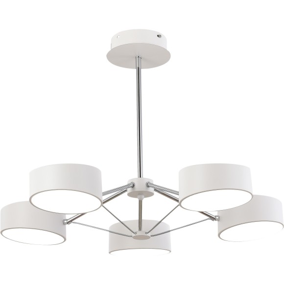 SLE6005-502-05 Светильник потолочный Белый, Хром/Белый LED 5*10W VALLE