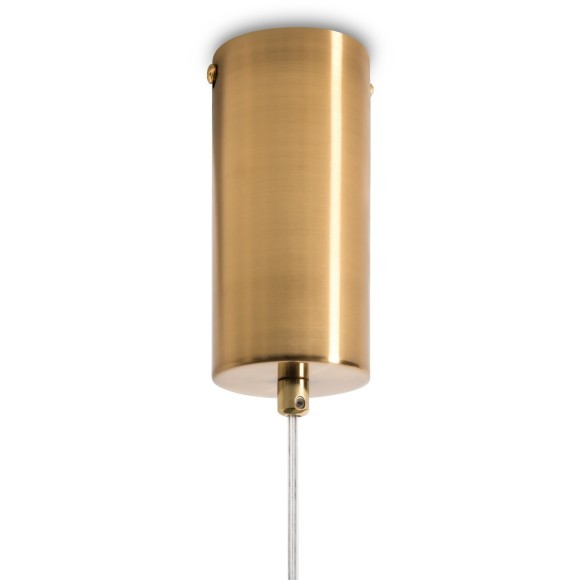 Freya Trace FR5635PL-L6AM1 Подвесной LED-светильник в стиле модерн, 6 Вт, 3000К, CRI 80, 250 лм, 360°, 220В, основание металл цвета латунь, плафон янтарное стекло, диаметр 115 мм, высота 700 - 2600 мм