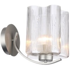 SL117.101.01 Бра ST-Luce Серебристый/Прозрачный E27 1*60W ONDE