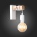 SL1142.501.01 Светильник настенный Белый, Светлое дерево E27 1*60W BAGETTI SL1142.501.01 Светильник настенный Белый, Светлое дерево E27 1*60W BAGETTI