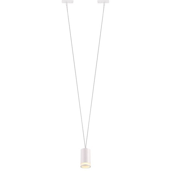 Однофазный двужильный трековый светильник Crystallux CLT 0.31 014 WH под сменную лампу GU10