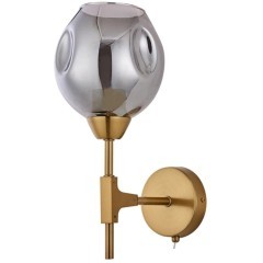 Бра с выключателем Yuka Smoky A7759AP-1PB Бра с выключателем Yuka Smoky A7759AP-1PB