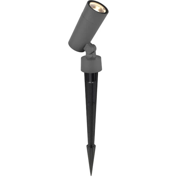 Favourite Micron 4808-1T Серый уличный ландшафтный грунтовый светильник с креплением колышком в землю, L98xW35xH310, LED 10Вт, 875Лм, 3000К, CRI90, 60°, IP65, 220В Favourite Micron 4808-1T Серый уличный ландшафтный грунтовый светильник с креплением колышком в землю, L98xW35xH310, LED 10Вт, 875Лм, 3000К, CRI90, 60°, IP65, 220В